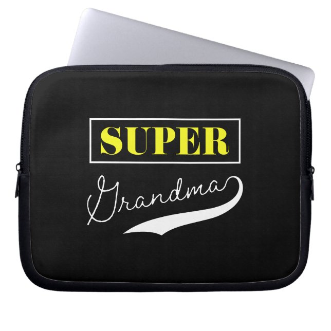Funda Para Portátil Super Abuela (Frente)