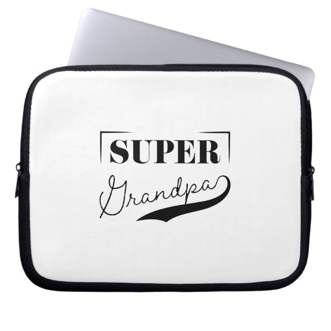 Funda Para Portátil Super Abuelo (Frente)