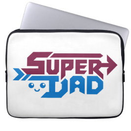 Funda Para Portátil Super Dad Gamer Gift – Cute Retro