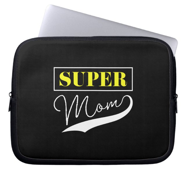 Funda Para Portátil Super Mamá (Frente)
