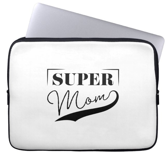 Funda Para Portátil Super Mamá (Frente)