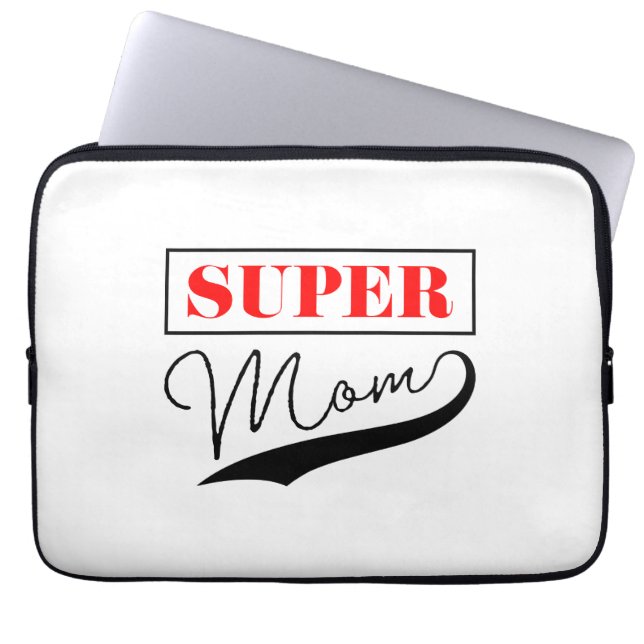 Funda Para Portátil Super Mamá (Frente)