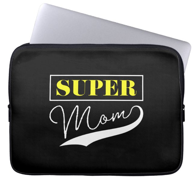 Funda Para Portátil Super Mamá (Frente)