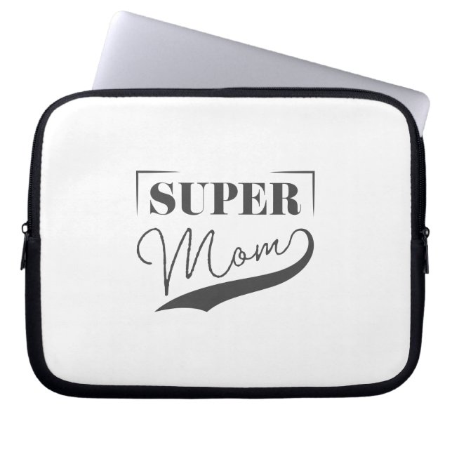 Funda Para Portátil Super Mamá (Frente)