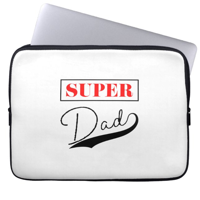 Funda Para Portátil Super Papá (Frente)