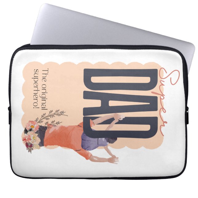 Funda Para Portátil Super Papá (Frente)