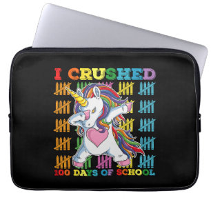 Funda Para Portátil Superé 100 Días De Escuela Unicornio