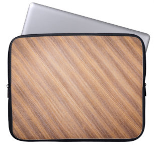 Funda Para Portátil Superficie de madera marrón