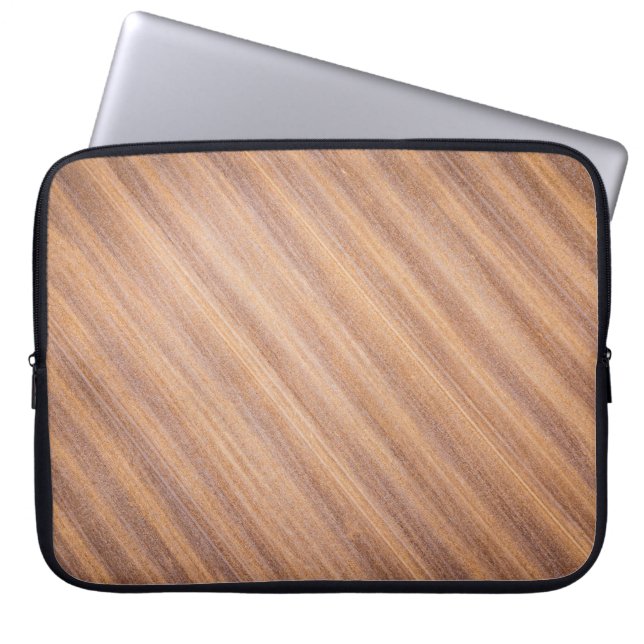 Funda Para Portátil Superficie de madera marrón (Frente)