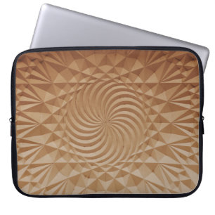 Funda Para Portátil superficie marrón Grabado en relieve