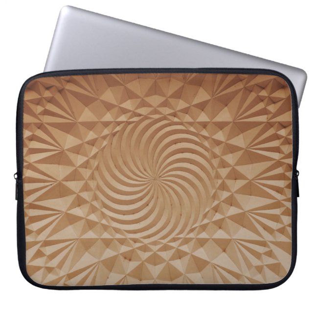 Funda Para Portátil superficie marrón Grabado en relieve (Frente)