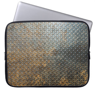 Funda Para Portátil Superficie metálica, fondo de textura reflectante.