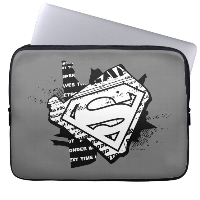 Funda Para Portátil Supergirl Newsprint S-Shield (Frente)