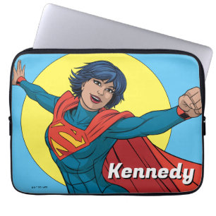 Funda Para Portátil Supergirl volando con traje azul