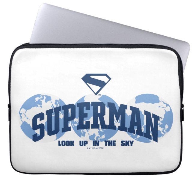 Funda Para Portátil Superman en todo el mundo (Frente)