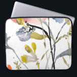 Funda Para Portátil Superposición de las flores - Flores Pastel de col<br><div class="desc">Superposición de flores I de Jennifer Goldberger. Flores y tallos de color acuático,  predominan los colores claros.</div>