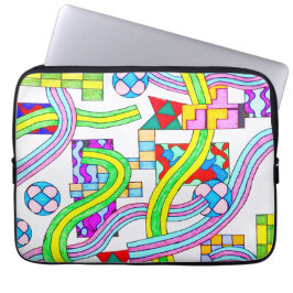 Funda Para Portátil Superpuestas con Curvas