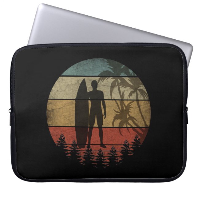 FUNDA PARA PORTÁTIL SURFING ANTIGUO (Frente)