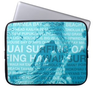 Funda Para Portátil Surfing Hawaii GreenRoom Hawaiian WetsuitLaptopBag