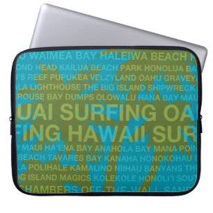 Funda Para Portátil Surfing Hawaii Palm Tree Hawaiian WetsuitLaptopBag