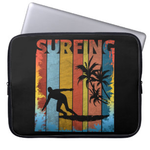 FUNDA PARA PORTÁTIL SURFISTA DE VERANO DE PLAYA