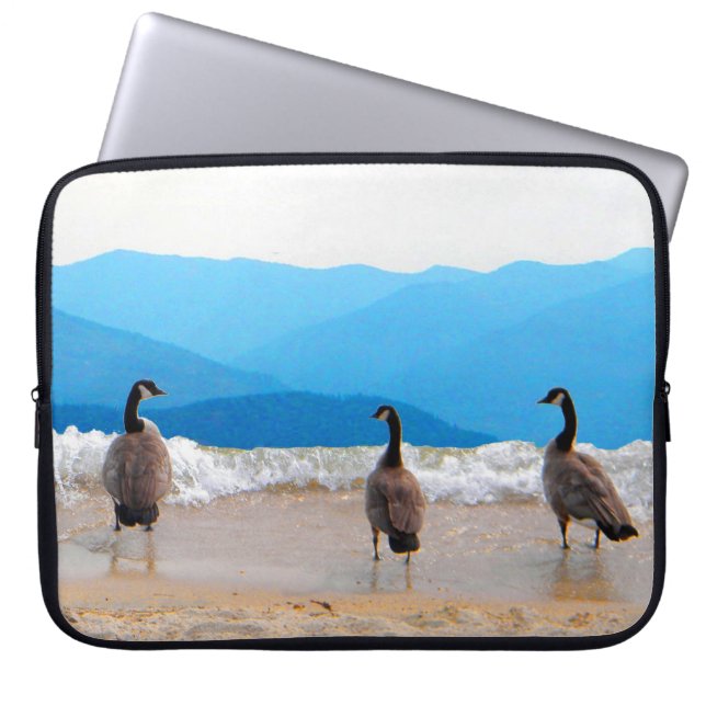 Funda Para Portátil ¡Surf's Up! - Geese (Frente)
