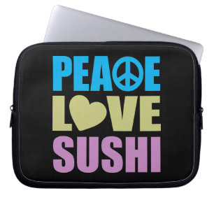 Funda Para Portátil Sushi del amor de la paz