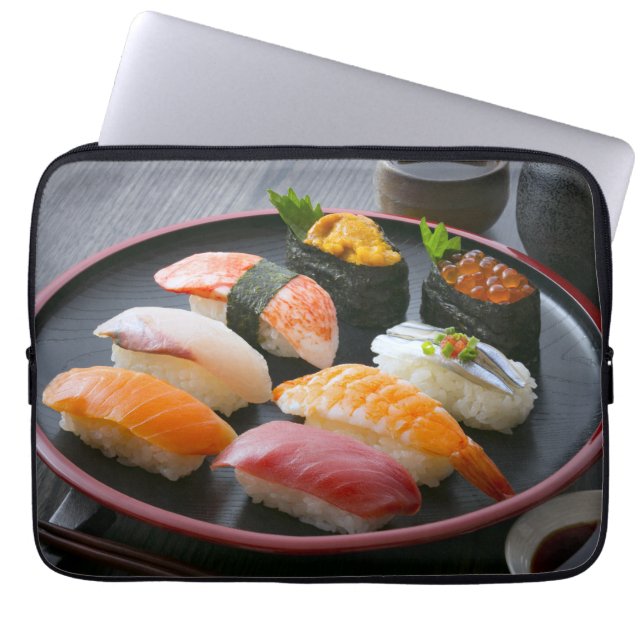 Funda Para Portátil Sushi Harmony – Japanese Nigiri Laptop Sleeve (Frente)