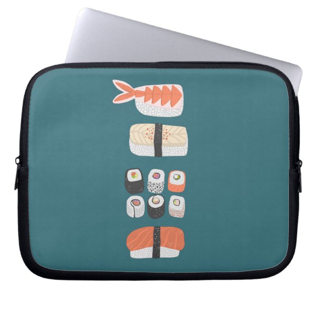 Funda Para Portátil Sushi Nigiri Maki Roll (Frente)