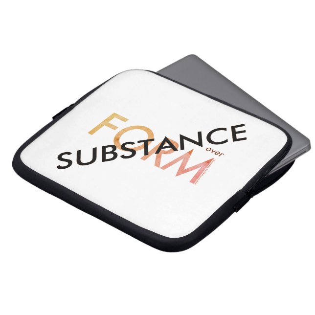 Funda Para Portátil "Sustancia sobre forma" (Superior anverso)