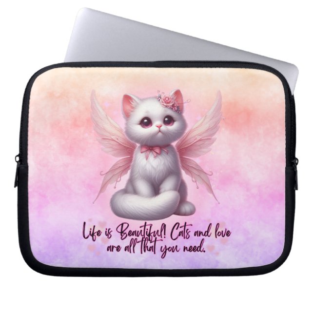 Funda Para Portátil Susurros de amor de hadas (Frente)