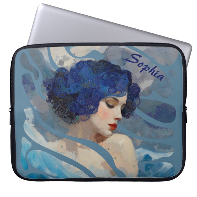 Funda Para Portátil Susurros de la Diosa del Océano (Frente)