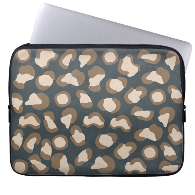 Funda Para Portátil Susurros de lo salvaje: Una vieja pantera inspirad (Frente)