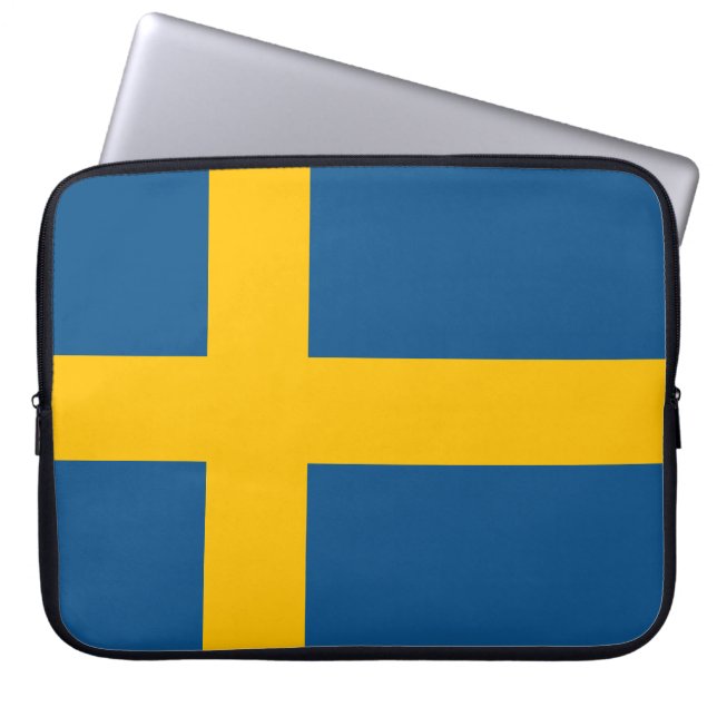 Funda Para Portátil Svenska flaggan (Frente)