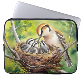 Funda Para Portátil Sweet bird nest painting