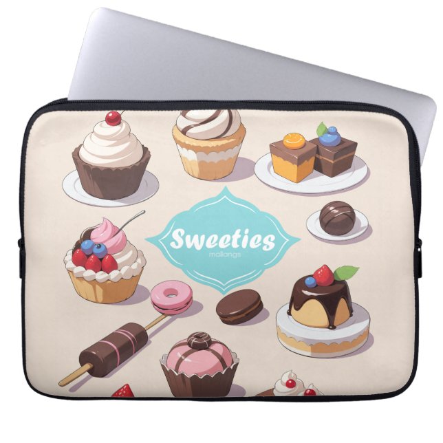 Funda Para Portátil Sweeties neoprene laptop sleeve de 13 pulgadas (Frente)