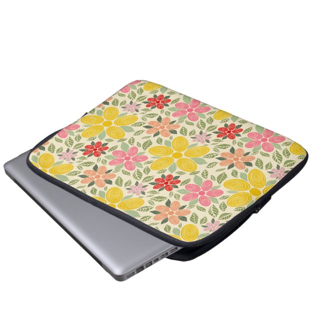 Funda para portátil Swirl Garden (Inferior anverso)