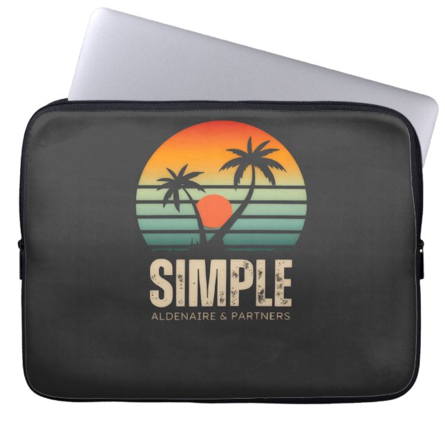 Funda Para Portátil T-shirt Simple Sunset - Tropical vibes design (Frente)