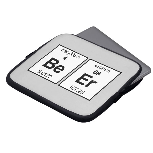 Funda Para Portátil Tabla periódica de BeEr (Superior anverso)