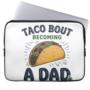 Funda Para Portátil Taco Divertido Sobre Convertirse en Papá Anuncio d