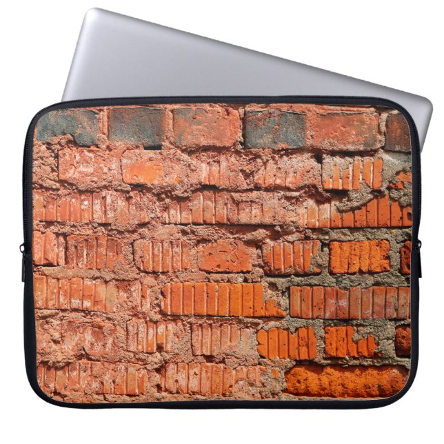 Funda Para Portátil Talla de ladrillo rojo abandonada, envejecida, ant (Frente)