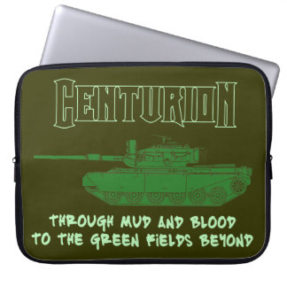 Funda Para Portátil Tanque de centurión con lema clásico.