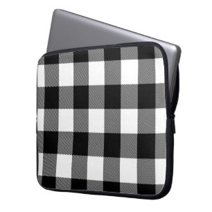 Funda Para Portátil Tapado de búfalo negro y blanco