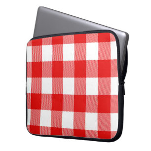 Funda Para Portátil Tapado de búfalo rojo y blanco