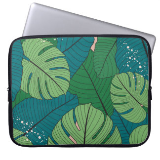 Funda Para Portátil Tapiz de hojas tropicales: Vintage