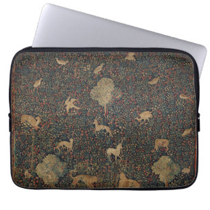 Funda Para Portátil Tapiz de Millefleurs con animales