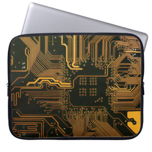 Funda Para Portátil Tarjeta de circuito electrónico del Naranja del PC