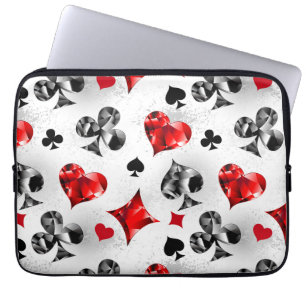 Funda Para Portátil Tarjeta de juego de jugador de póquer se adapta a 