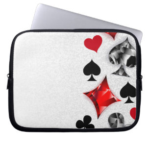 Funda Para Portátil Tarjeta de juego de jugador de póquer se adapta a
