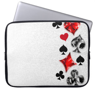 Funda Para Portátil Tarjeta de juego de jugador de póquer se adapta a 